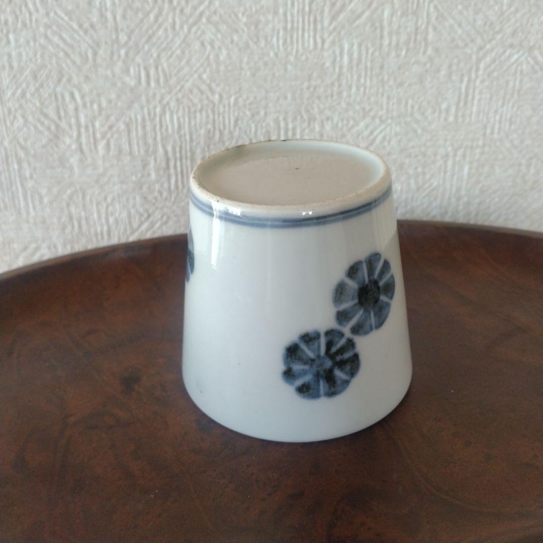 古伊万里染付花散らし文蕎麦猪口江戸時代