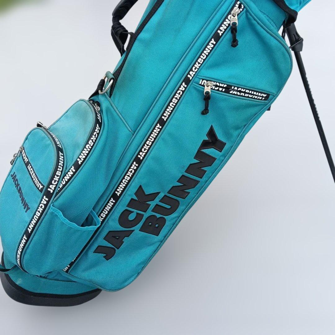 ジョニー　JACK BUNNY ターコイズ キャディバッグ