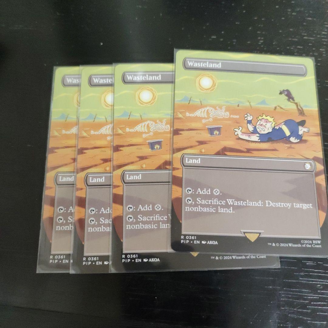 不毛の大地　Wasteland 4枚セット マジック：ザ・ギャザリング