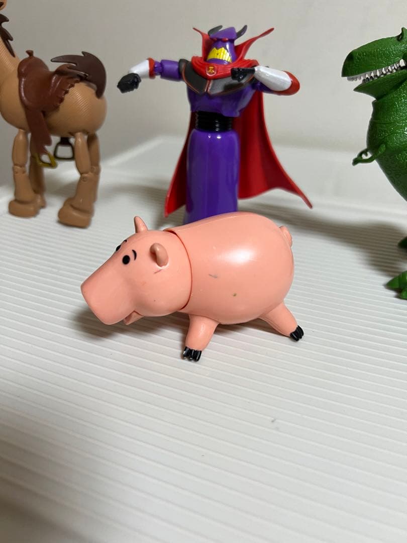 トイストーリーフィギュアセット（ハム、ブルズアイ、ザーグ、レックス）（マテル製）