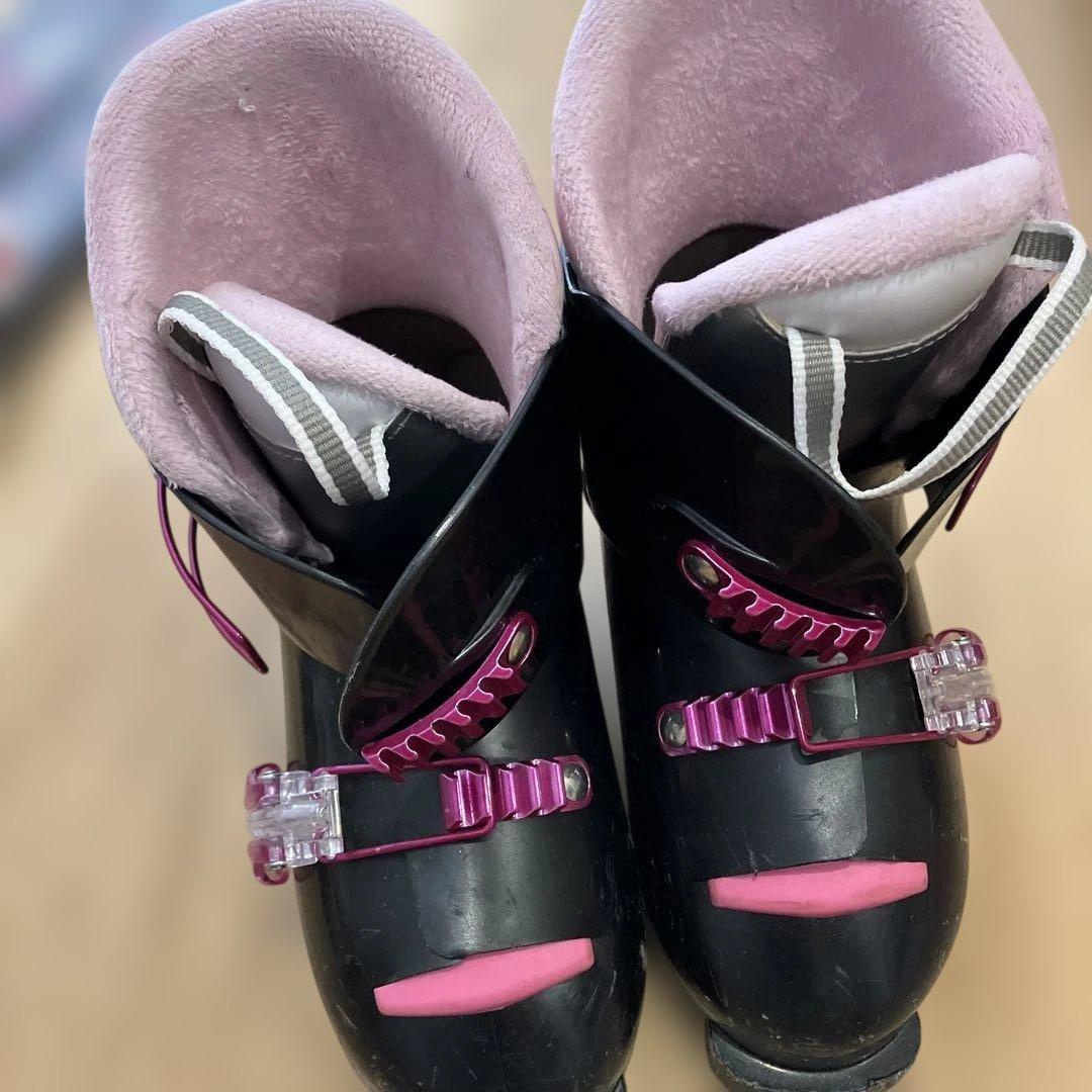 女の子子ども用スキー4点セット 110センチ