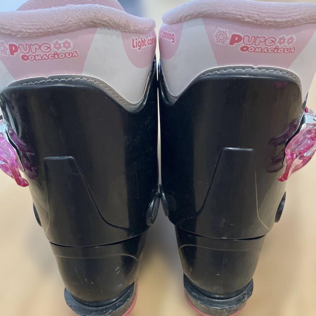 女の子子ども用スキー4点セット 110センチ