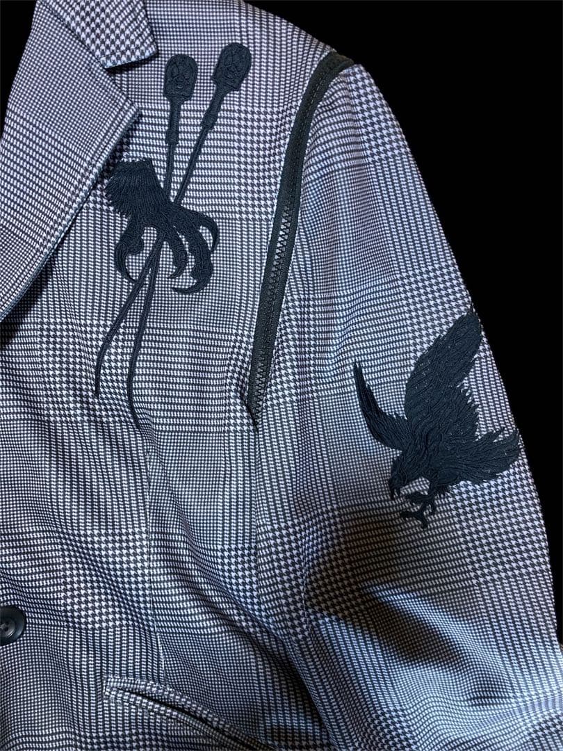 ラッセルノ　チェック柄刺繍ジャケット