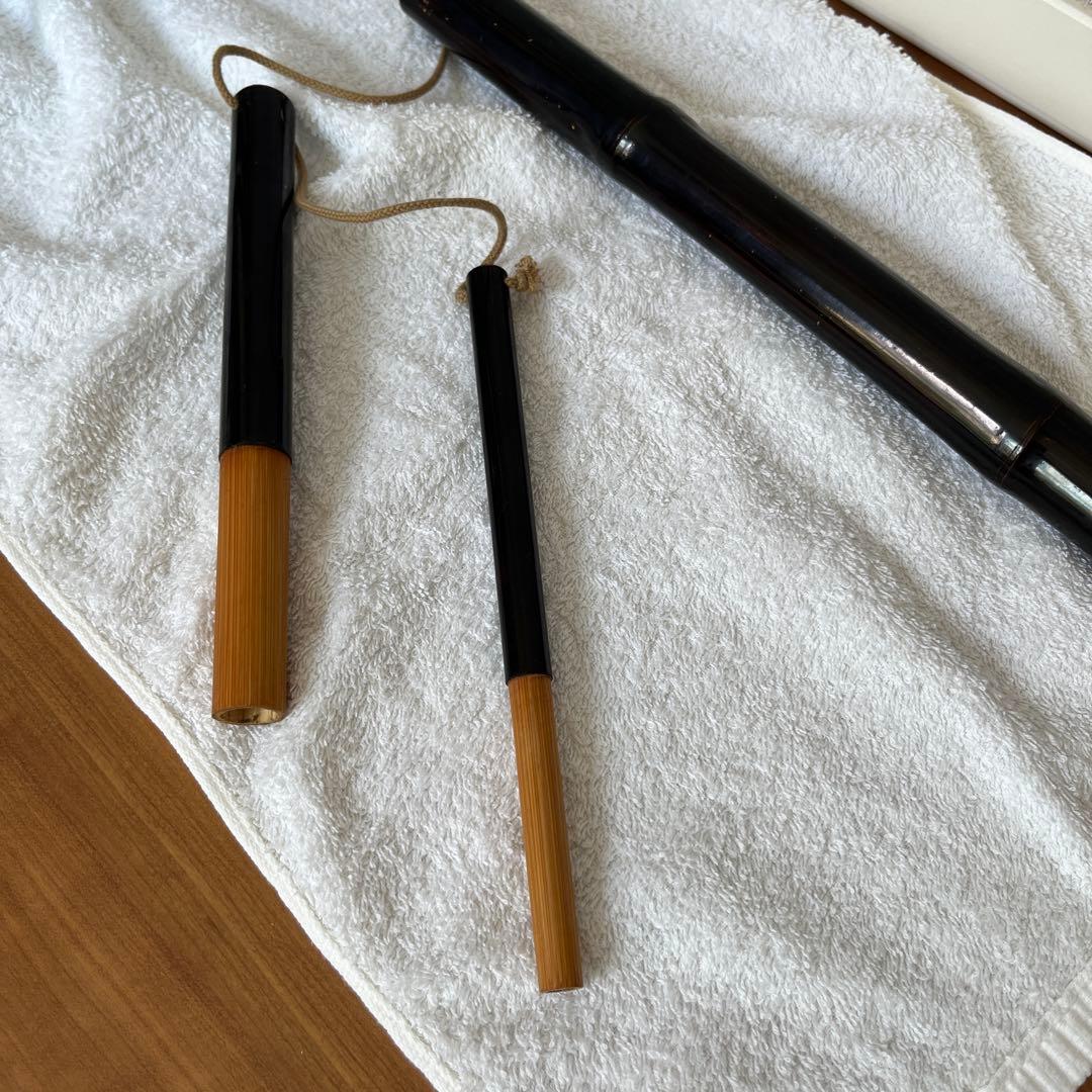 東光作　３本半継ぎ竹竿　石鯛竿