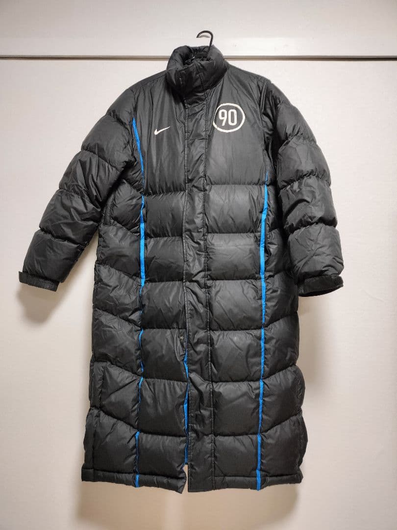 1点モノ★肉厚NIKE★ロングダウンコートぱんぱん★ベンチコート ★Ｌ美品