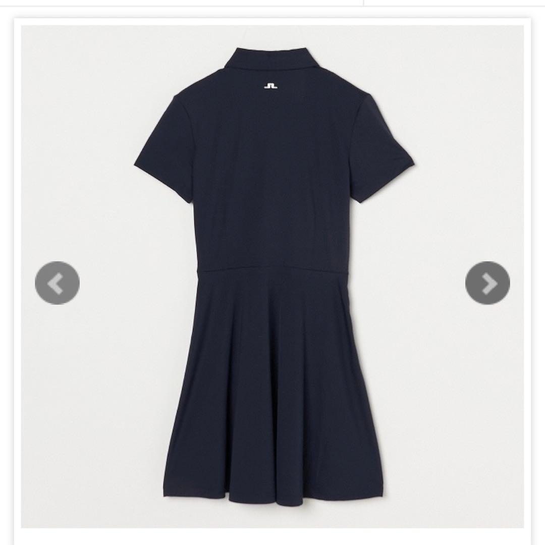 【新品未使用タグ付き】ジェイリンドバーグ ゴルフワンピース ネイビーポロシャツ