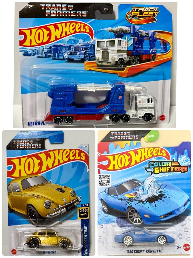 ホットウィール(3点) トランスフォーマー ♯ウルトラマグナス、バンブルビー、他