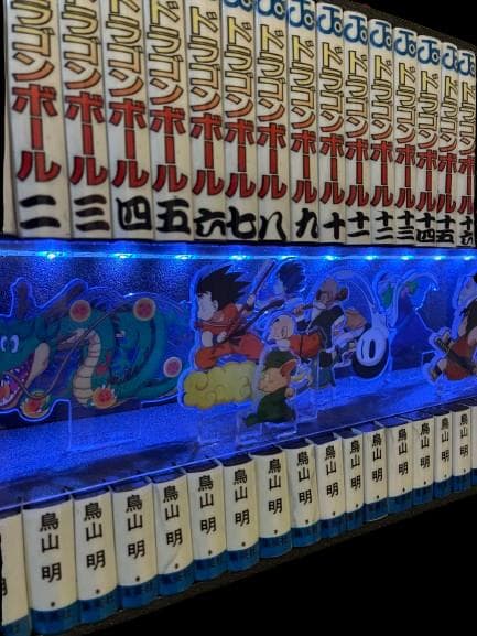 ドラゴンボール 一番くじ 背表紙　アクリルスタンド＋LEDディスプレイケース