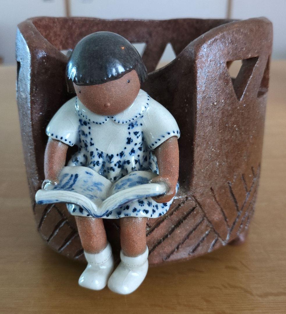 和田万里子氏　陶人形置物