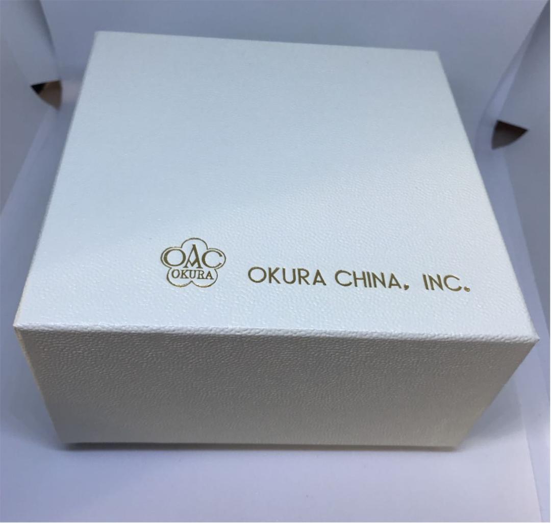 新品　大倉陶園　白磁デミタスカップ&ソーサー箱つき（ゴールドライン）