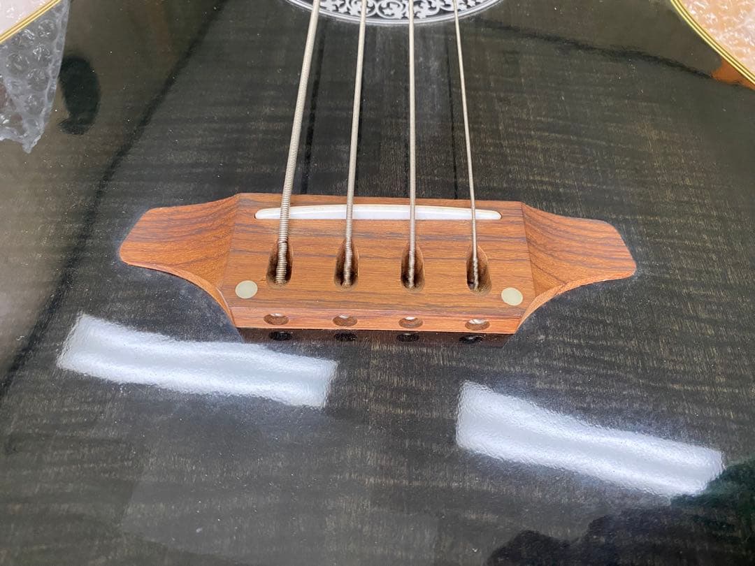 【美品】エレアコ 黒　アコースティックギター　ARIA AMB-50B 年代物