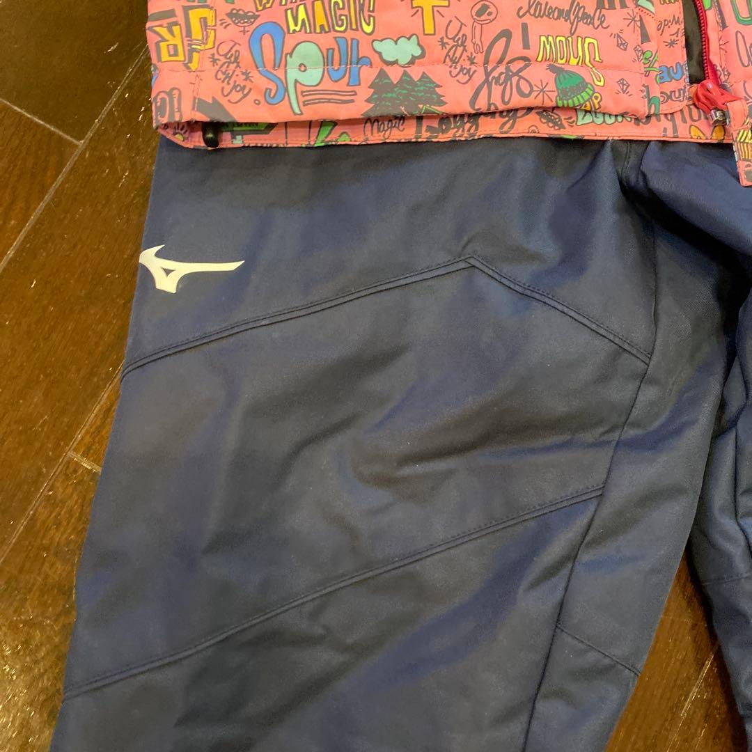 ミズノMizuno 子ども用スキーウェア ピンク/ネイビー 150cm