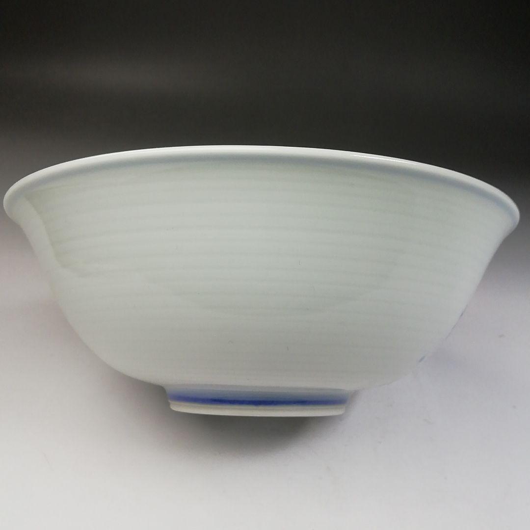 Ｔ７３０　茶碗　『染付　糸目　沢蟹』『平茶碗』『幸風 造』　共箱　抹茶碗　茶道具