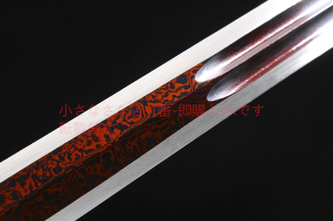 双龍八方が赤くなって二重溝が開く 古兵器 武具 刀装具 日本刀 模造刀 居合刀