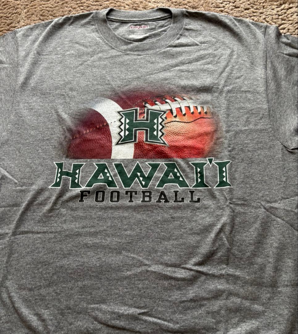 ハワイ大学 フットボール Tシャツ 半袖 レア L メンズ