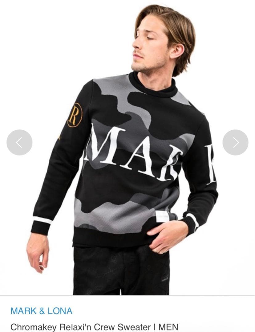 マークアンドロナ MARK&LONA 迷彩 カモフラ セーター GOLF ゴルフ