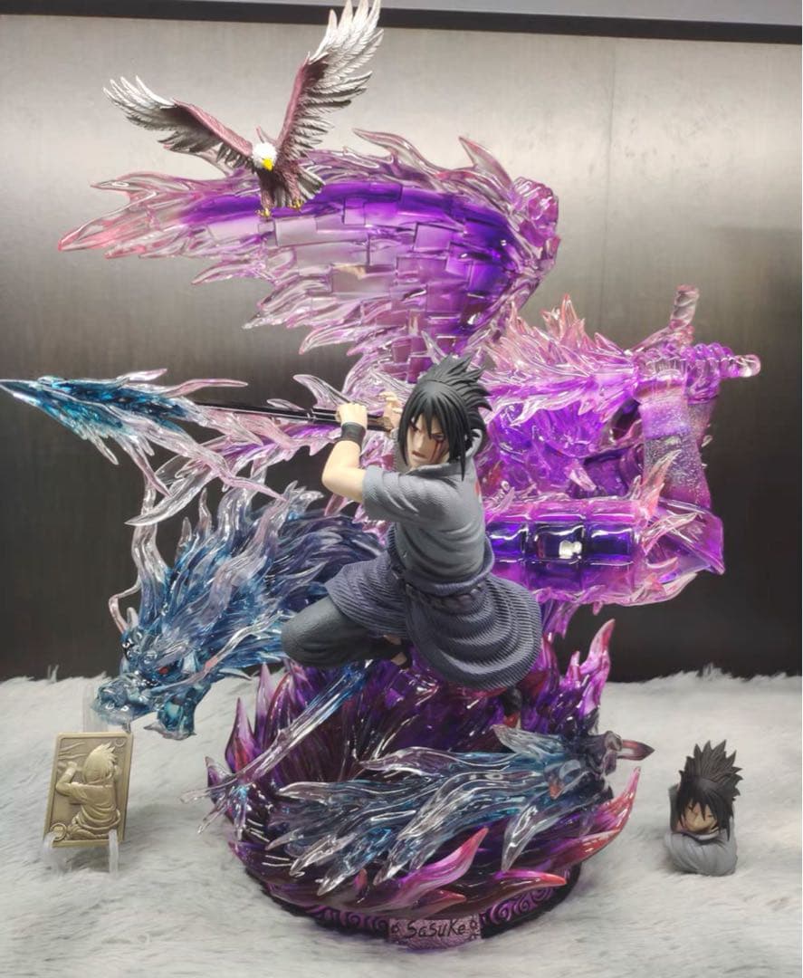NARUTO ナルト うちはサスケ ガレージキット ガレキ スタチュー②④