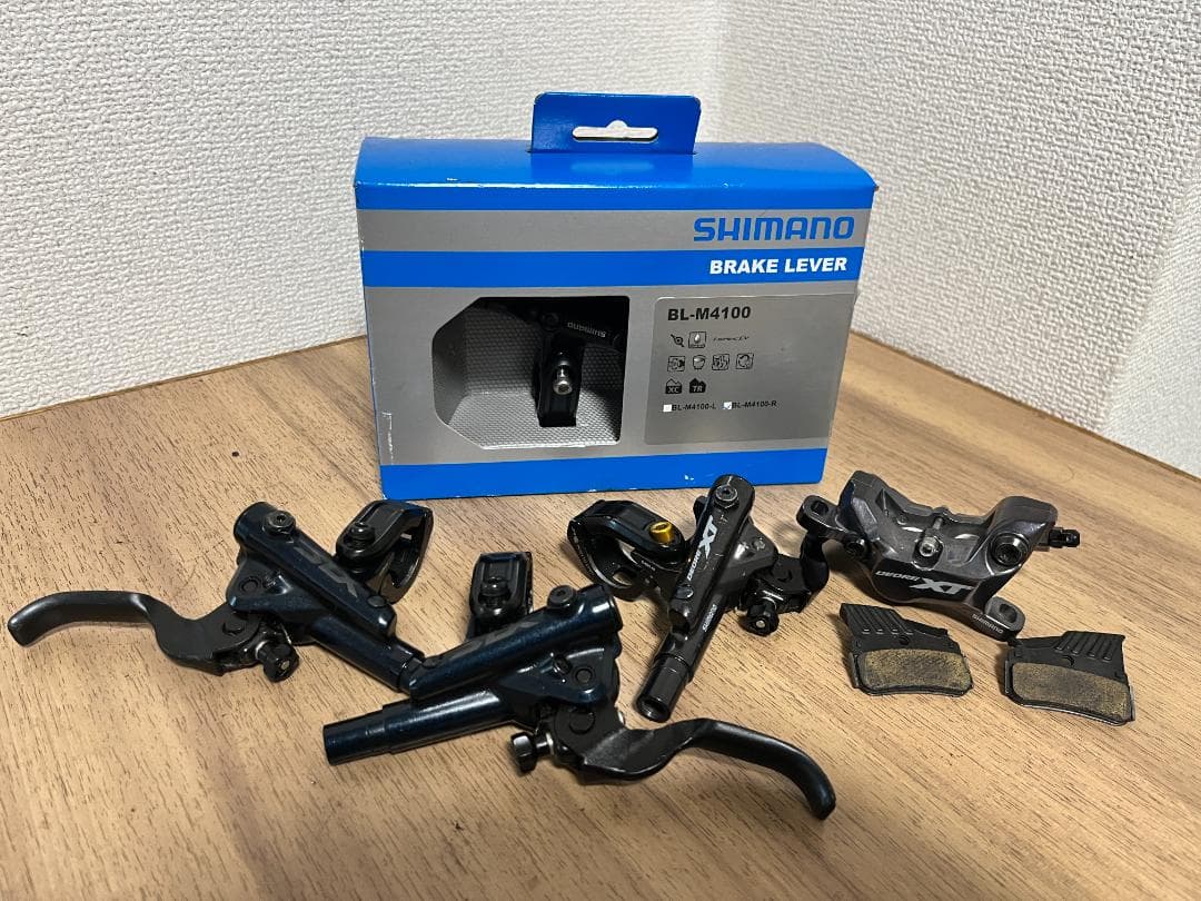 SHIMANO BL-M4100 ブレーキレバー 他MTBブレーキ多数オマケ付