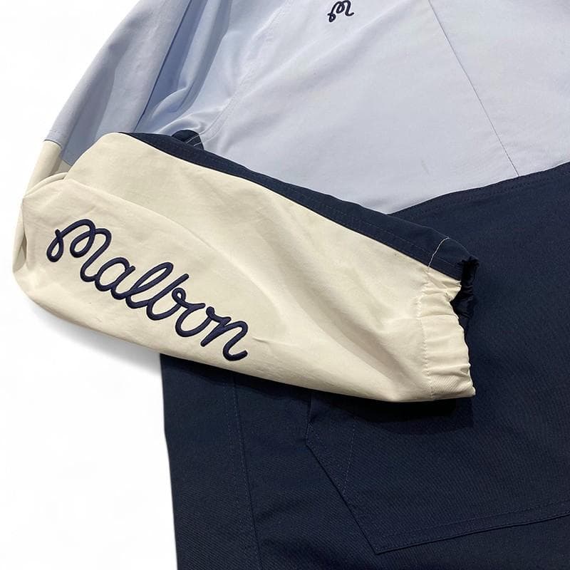 希少 美品 ナイキ× マルボンゴルフ コラボ アノラック ジャケット M ブルー