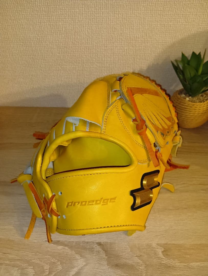 SSK 投手用　右投げ　プロエッジ　硬式グローブ イエロー