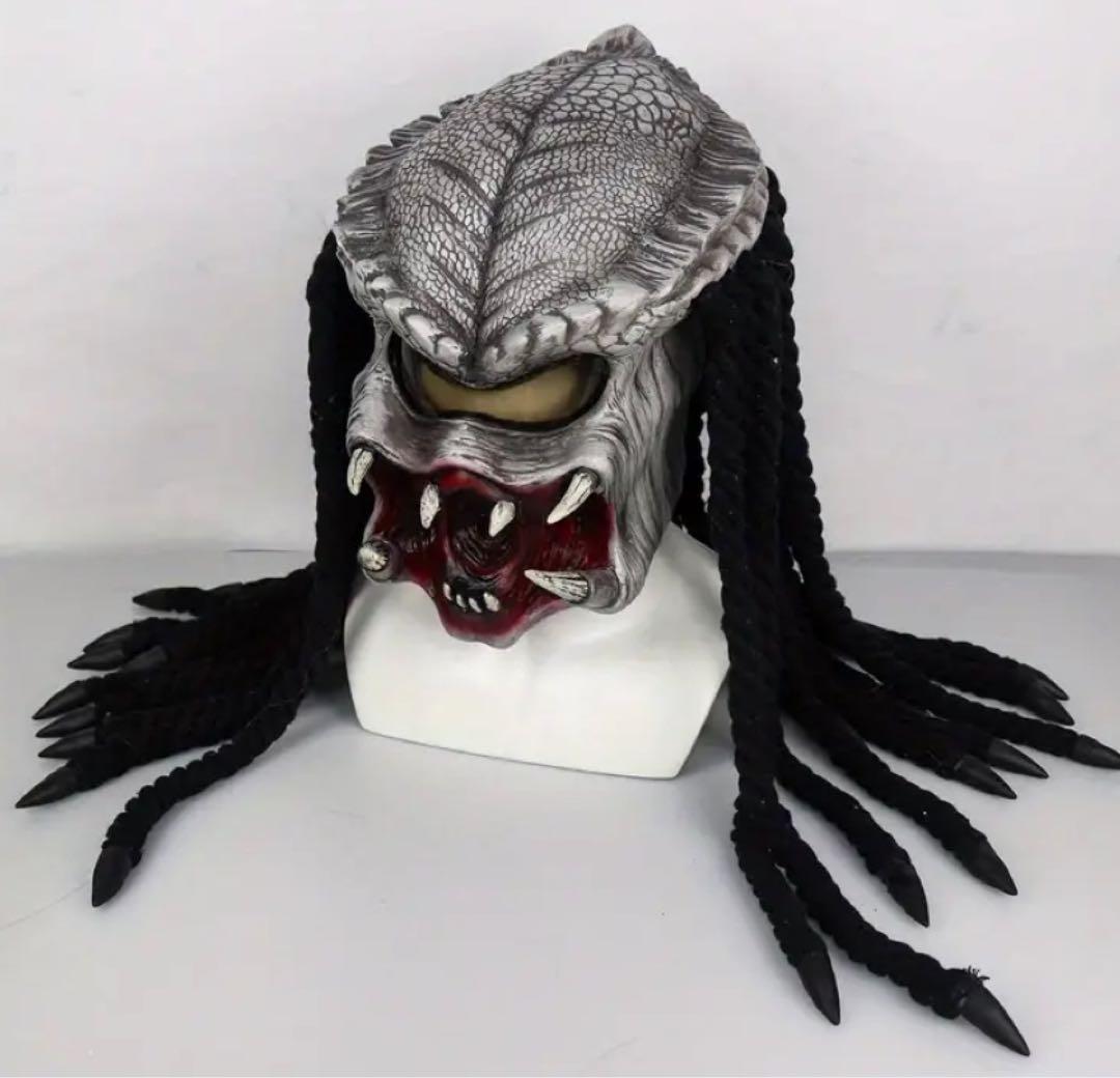 【輸入品】ハロウィン エイリアン プレデターマスク AVP ラテックス