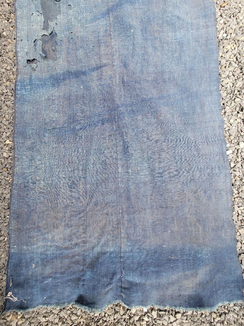 藍染 木綿 2幅 古布 生地 材料 リメイク