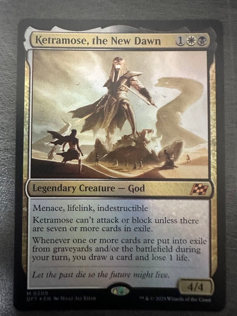 新たな夜明け、ケトラモーズ　英語 foil