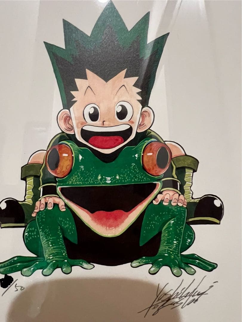 T*)様 ハンターハンター 複製原画　冨樫義博　直筆サイン