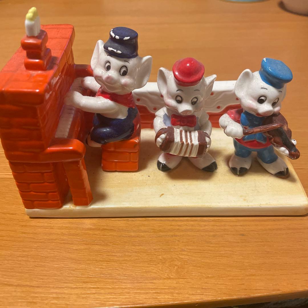 三匹のこぶた　陶器