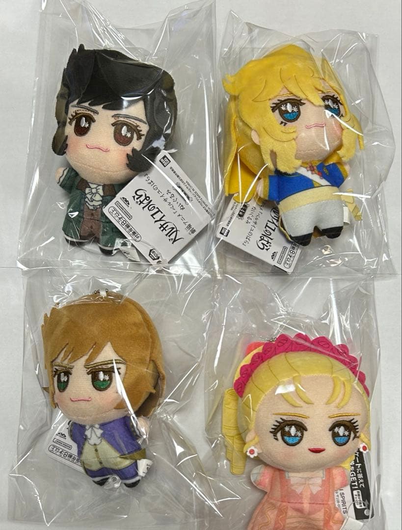 【新品タグ付き】劇場アニメ ベルサイユのばら ぬいぐるみ ナムコ限定 全4種