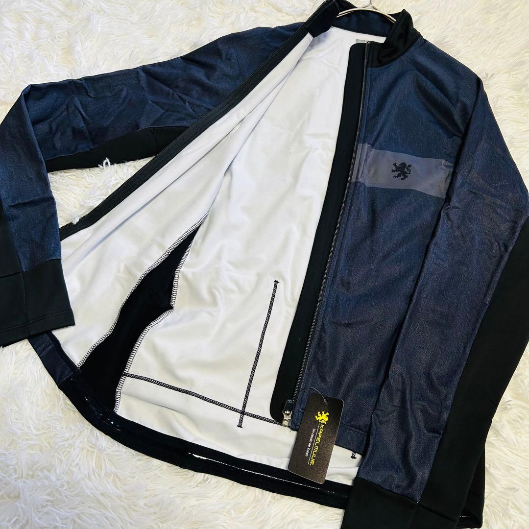 ■新品■　カペルミュール　Mサイズ　裏起毛ジャケット　グレーボーダーデニム