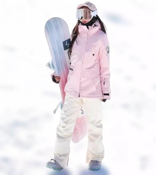 ピンク スノーボードウェア 女性用 ゴーグル付き683