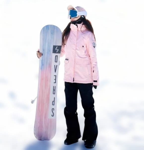 ピンク スノーボードウェア 女性用 ゴーグル付き683