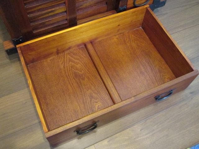 逸品　美品　船箪笥　車箪笥　欅材　車輪　和箪笥　箪笥　和家具　購入金額：23万円