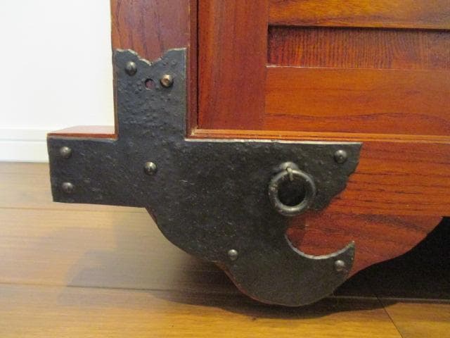 逸品　美品　船箪笥　車箪笥　欅材　車輪　和箪笥　箪笥　和家具　購入金額：23万円