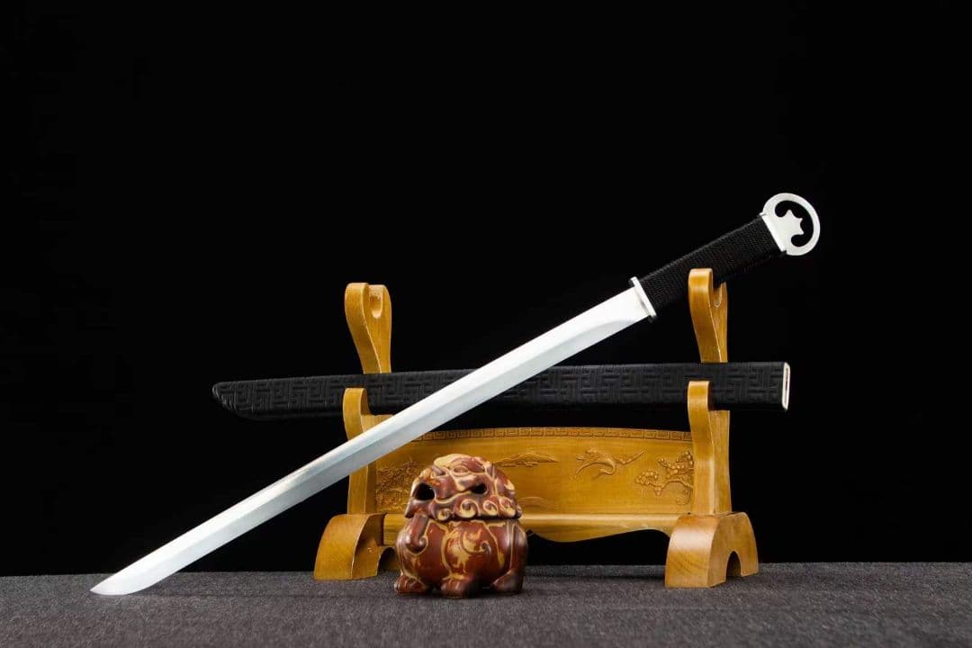 中金曲刃環首片手刀 古兵器 武具　刀装具　日本刀　模造刀 居合刀   短刀