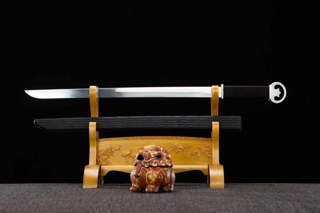 中金曲刃環首片手刀 古兵器 武具　刀装具　日本刀　模造刀 居合刀   短刀