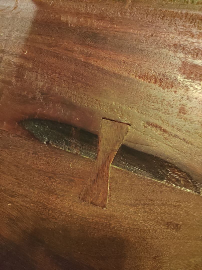 希少　机　テーブル　文机　無垢　座卓　 彫刻　レトロ　アンティーク　ヴィンテージ