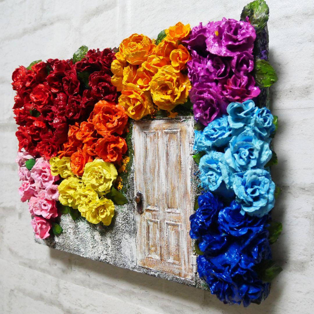 油絵 油彩 油彩画 絵 絵画【扉の先の世界】