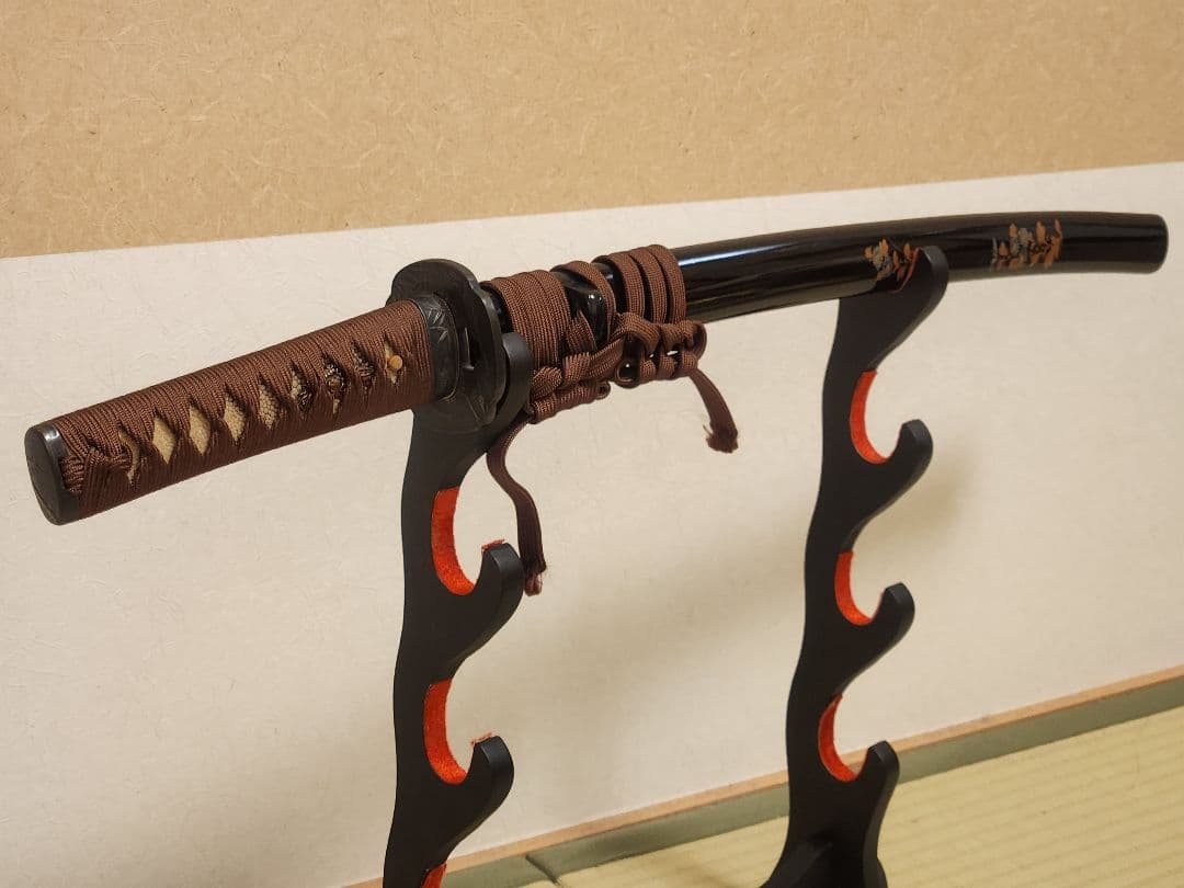 本漆塗 高級拵、脇差、模造刀