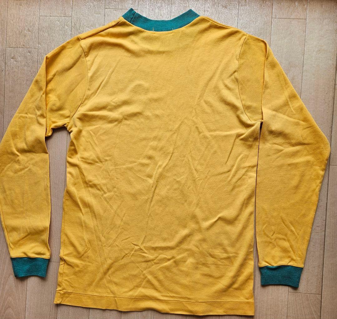 ⭐︎⭐︎⭐︎ATHLETA 昭和　イエロー×緑　 長袖サッカーシャツ