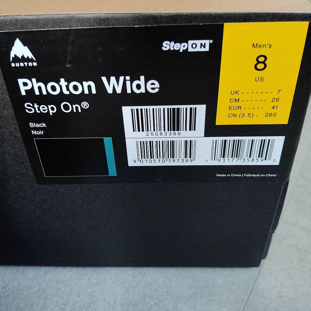 24〜25 Burton フォトン ワイド ステップオン メンズUS8