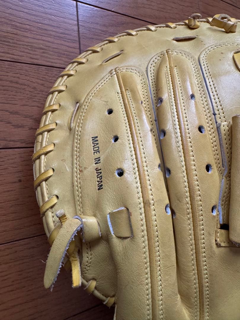 ZETT 硬式　キャッチャーグローブ イエロー