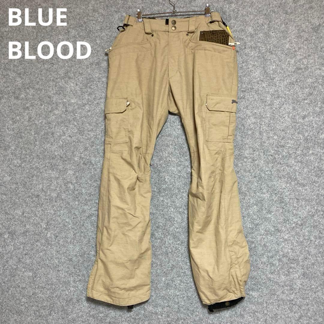 BLUE BLOOD ベージュ カーゴパンツ スノーボード用