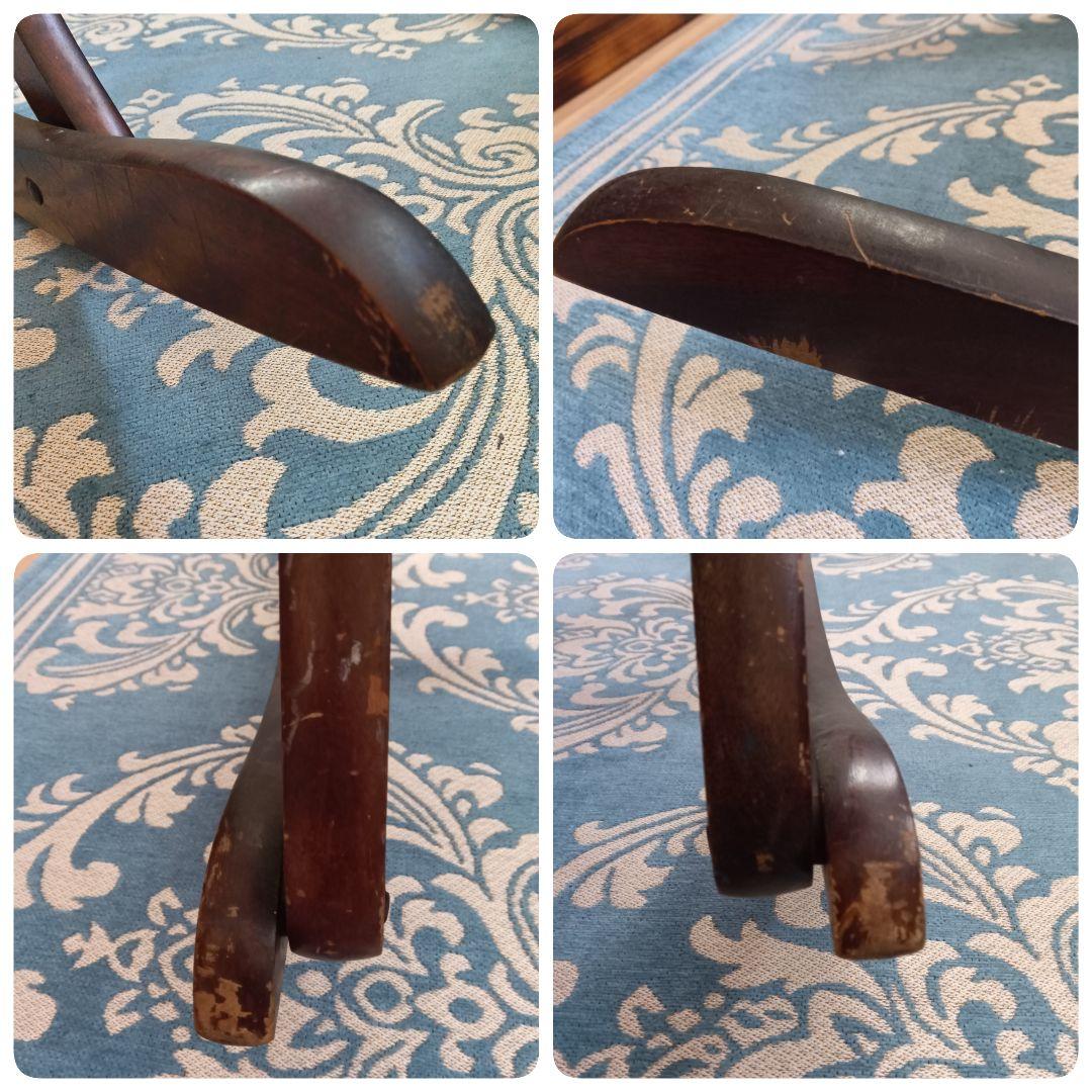 折り畳み式 ロッキングチェア◆ゴブラン織り✱アンティーク