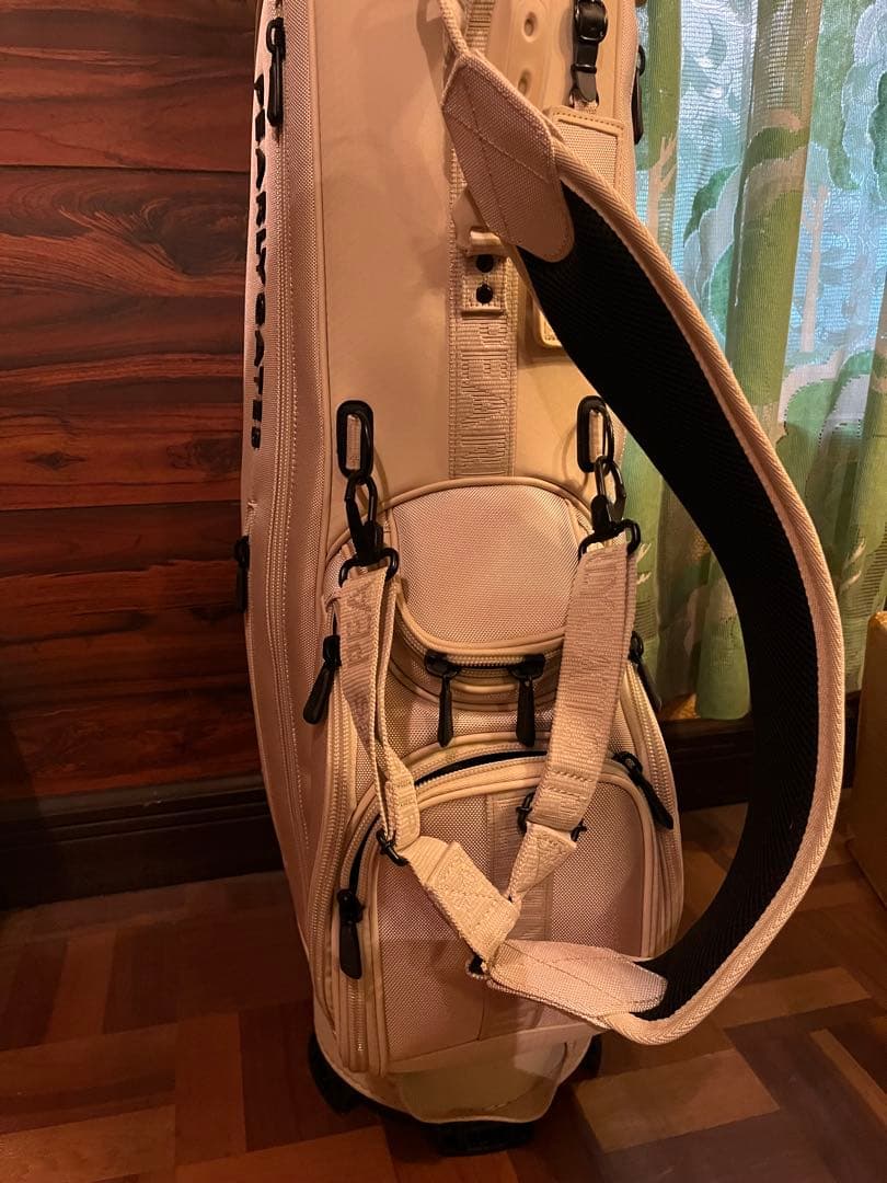 PEARLY GATES ベージュキャディバッグ