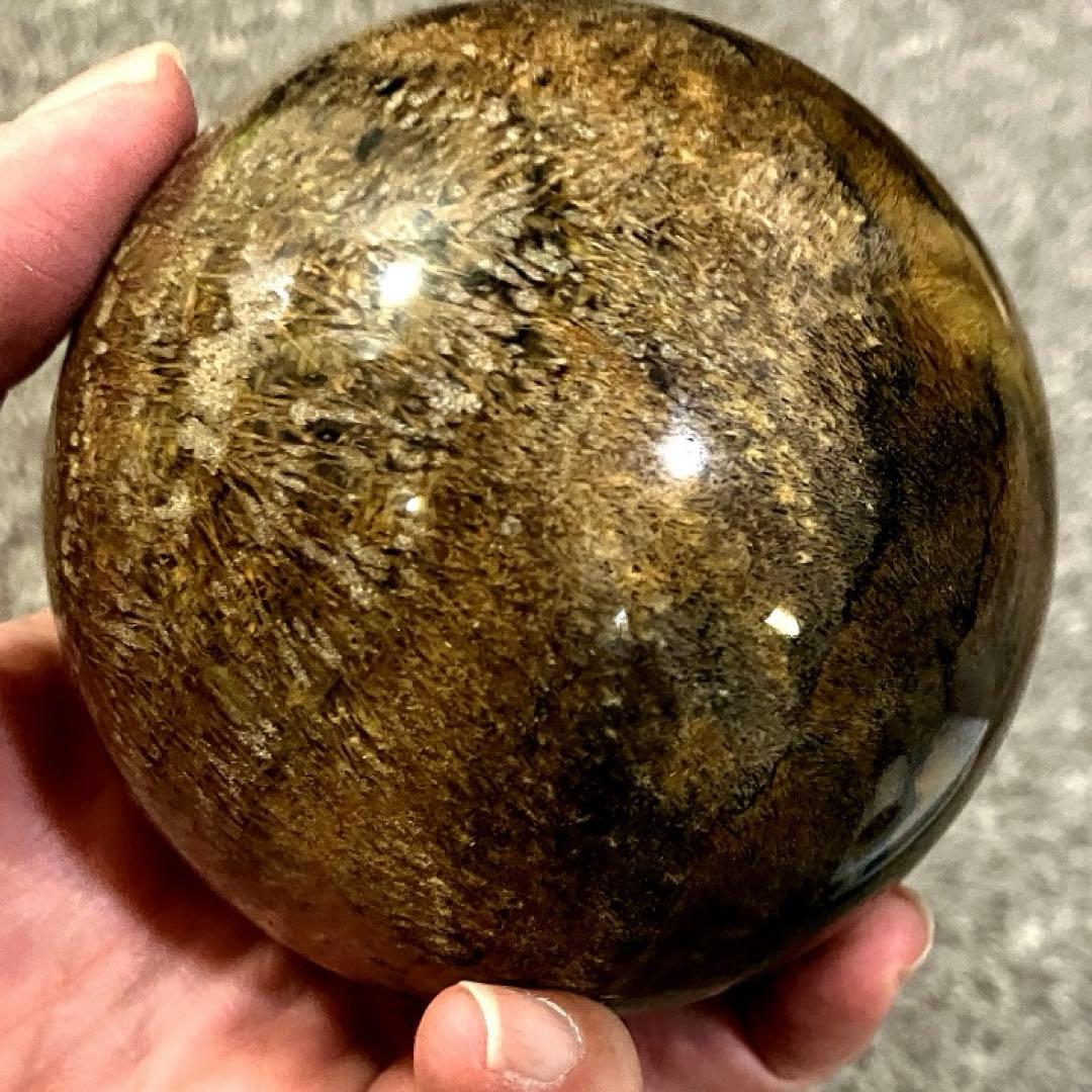 超特大　83mm ゴールドルチルクォーツ　金針水晶　パワーストーン