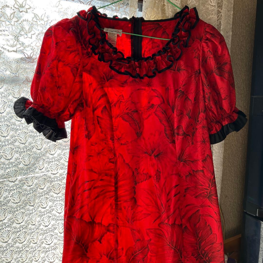 美品　ハワイアンドレス　Ｌサイズ