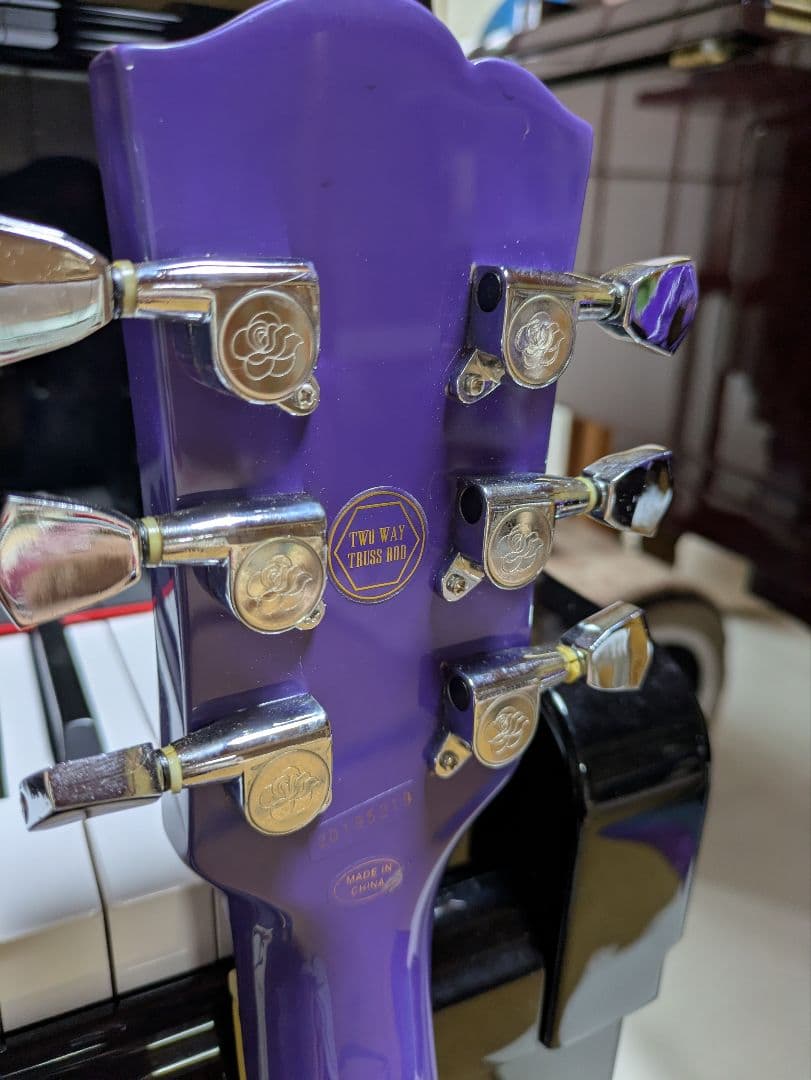 希少　ジプシーローズ　レスポール　 エレキギター　 パープル ラメ入り　激レア