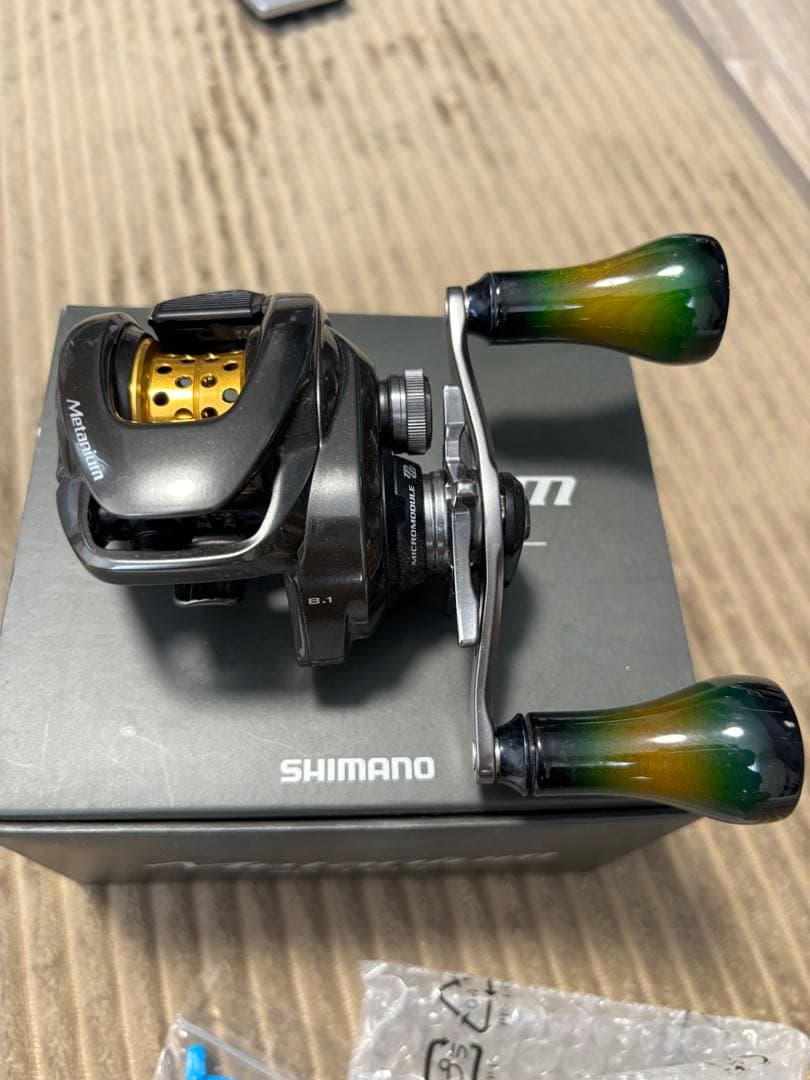 SHIMANO メタニウム　カスタム　KTFスプール　バリアルウッドノブ　DCX